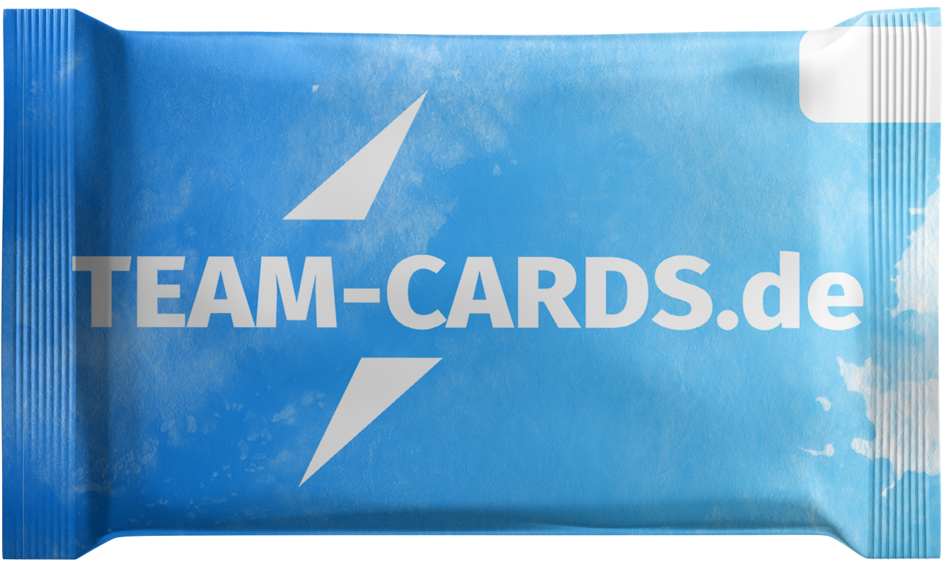 Ein verpacktes Team-Cards Sammelkarten-Pack